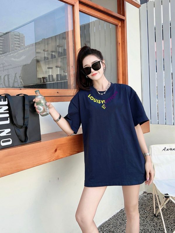 春夏新款 lv字母印花短袖T恤 