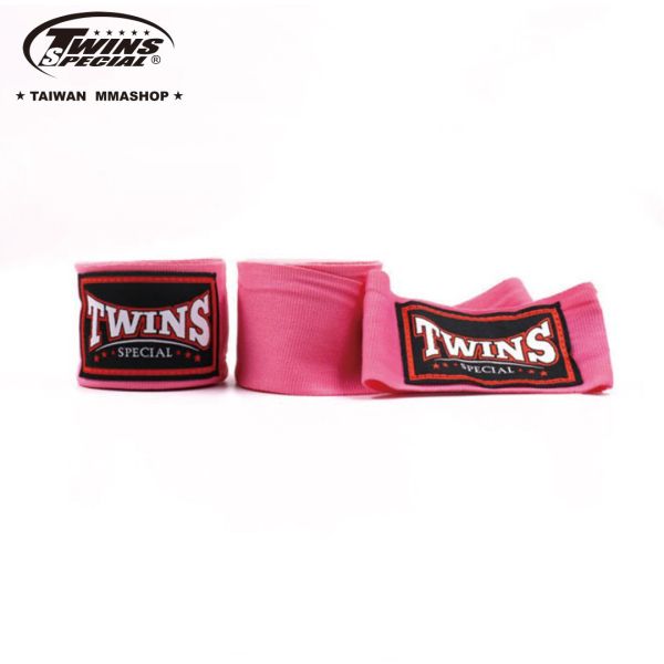 TWINS微彈手綁帶-粉 手綁帶挑選,拳擊手綁帶,手綁帶推薦,手綁帶差異,護具,拳擊,泰拳,手綁帶,運動防護,HAND WRAPS