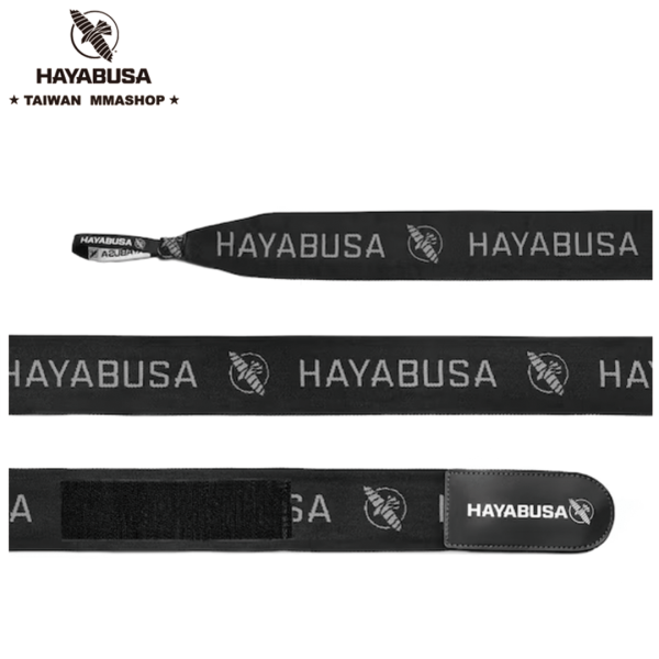 HAYABUSA LOGO手綁帶4.5M-黑白 手綁帶,拳擊手綁帶,手綁帶推薦,立技運動,立技運動手綁帶
