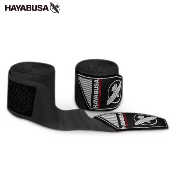 HAYABUSA素色手綁帶4.5M-黑 手綁帶推薦,手綁帶,拳擊手綁帶,泰國手綁帶,手部支撐,運動保護