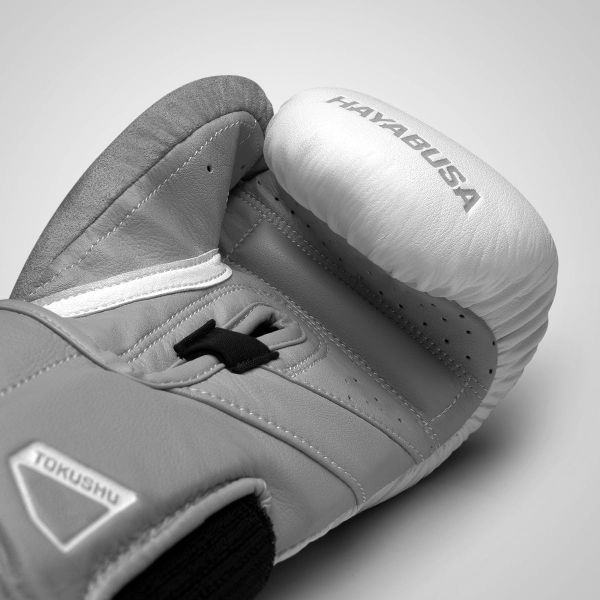HAYABUSA T3拳套-白灰 拳擊手套,拳套推薦,HAYABUSA,新手拳套,高保護性拳套,拳套挑選