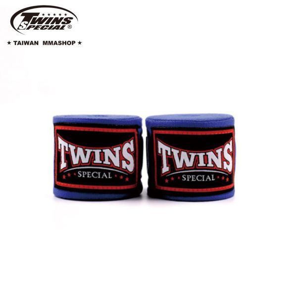 TWINS微彈手綁帶-藍 手綁帶挑選,拳擊手綁帶,手綁帶推薦,手綁帶差異,護具,拳擊,泰拳,手綁帶,運動防護,HAND WRAPS