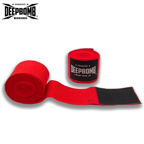 DEEPBOMB手綁帶-紅 手綁帶,拳擊,手綁帶挑選,拳擊手綁帶選擇,手綁帶使用方法,手綁帶長度,手綁帶微彈,好用手綁帶,手綁帶推薦,泰拳手綁帶,運動護具,手部保護,手腕保護
