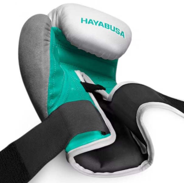 HAYABUSA T3拳套-白青 拳擊手套,拳套推薦,HAYABUSA,新手拳套,高保護性拳套,拳套挑選