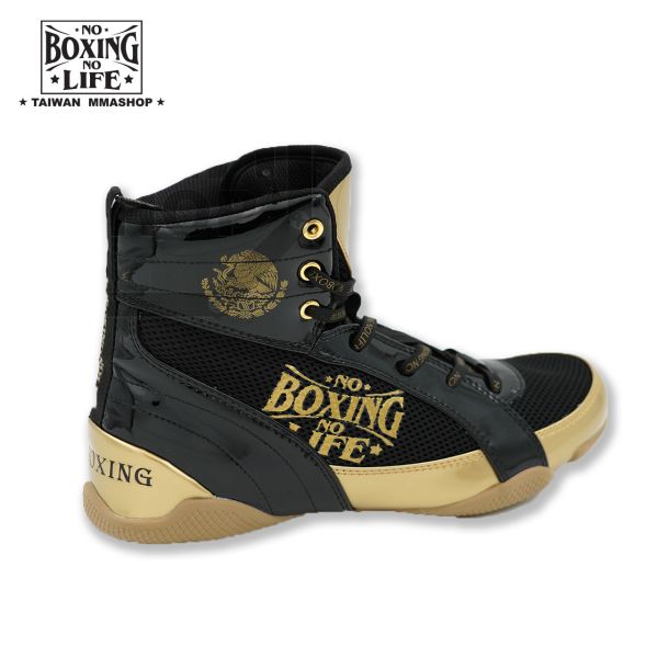 NO BOXING NO LIFE拳擊鞋-黑金 拳擊鞋,拳擊鞋推薦,NO BOXING NO LIFE拳擊鞋,拳擊,拳擊裝備,古川小夫,格鬥運動用品