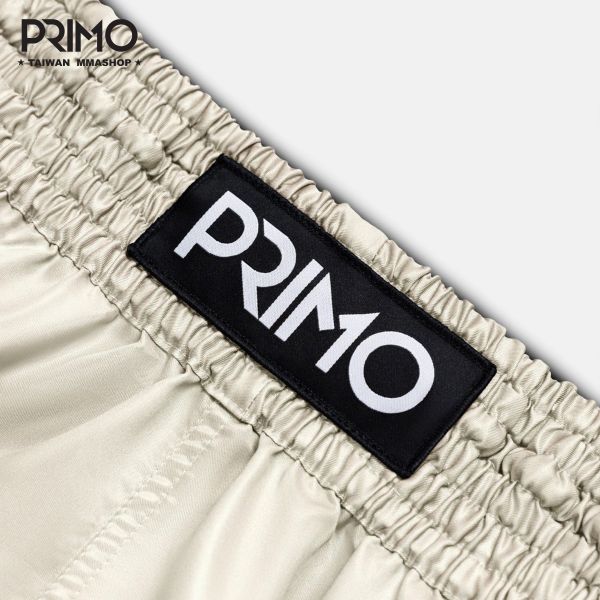 PRIMO ALTA 泰拳褲-米白 泰拳褲,泰拳褲推薦,PRIMO泰拳褲,古川小夫,格鬥運動用品,泰拳,拳擊,運動短褲