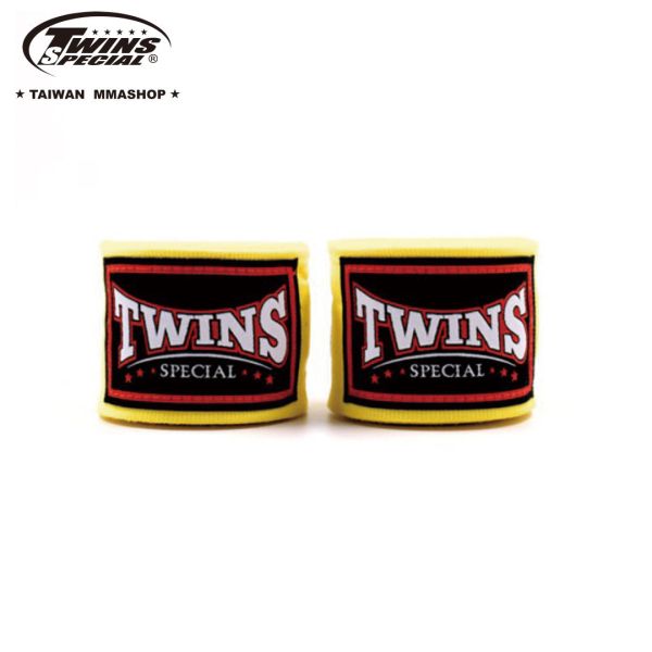 TWINS微彈手綁帶-黃 手綁帶挑選,拳擊手綁帶,手綁帶推薦,手綁帶差異,護具,拳擊,泰拳,手綁帶,運動防護,HAND WRAPS