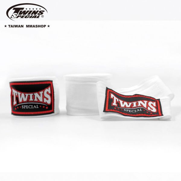 TWINS微彈手綁帶-白 手綁帶挑選,拳擊手綁帶,手綁帶推薦,手綁帶差異,護具,拳擊,泰拳,手綁帶,運動防護,HAND WRAPS