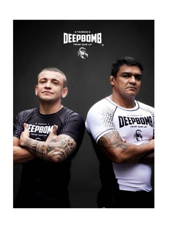 DEEPBOMB Short Sleeve Rush Guard-Black rush guard, BJJ, sport equipment, long sleeve rush guard, short sleeve rush guard