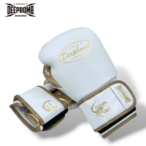 DEEPBOMB Lightning Boxing Gloves-white/gold 