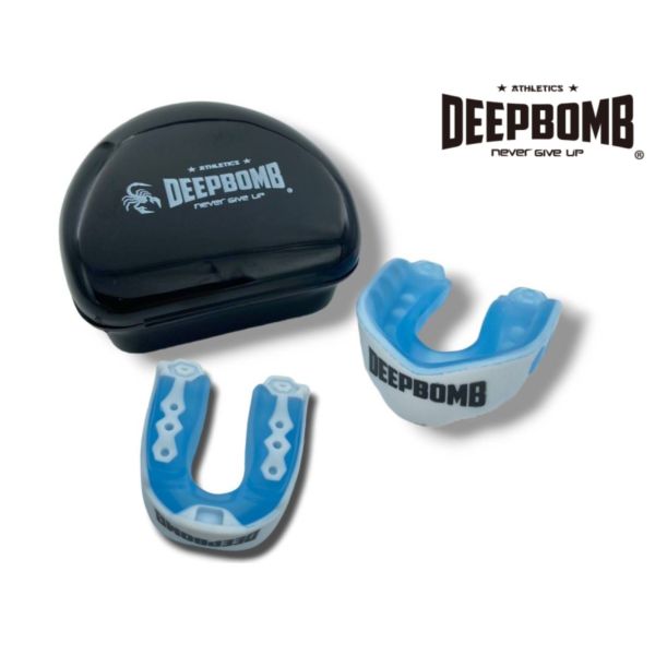 DEEPBOMB Mouthguard-white/blue 
