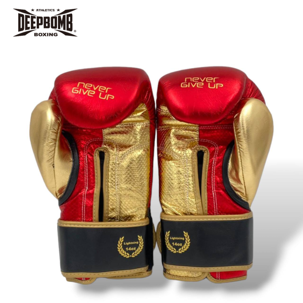 DEEPBOMB Lightning Boxing Gloves-red/black/gold 