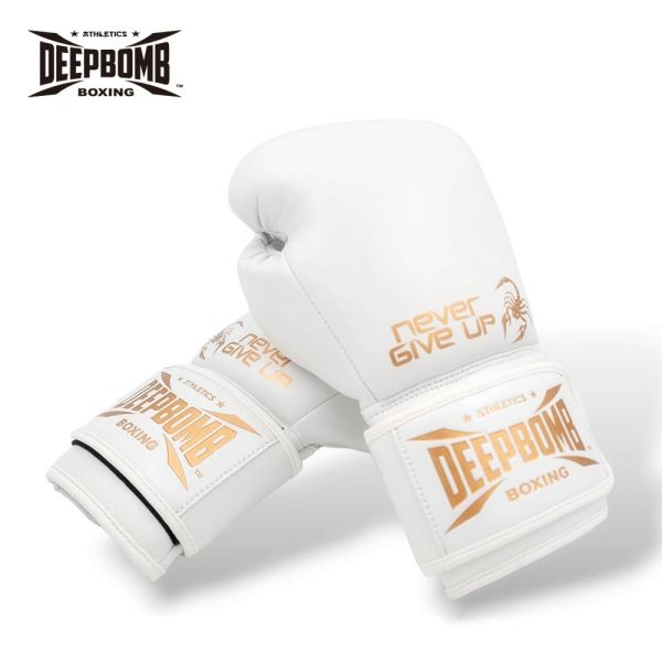 DEEPBOMB Kuroshio boxing gloves - white/gold DEEPBOMB,boxing gloves,boxing gear,DEEPBOMB Kuroshio,White gold Boxing Gloves,High-Quality Combat Gear,Premium Boxing Gloves,Durable Training Gloves,Top-Quality Leather Gloves,Professional Boxing Equi