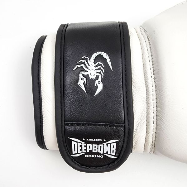 DEEPBOMB Lightning Boxing Gloves-white DEEPBOMB, boxing gloves, boxing gear, DEEPBOMB Lightning, White Boxing Gloves, High-Quality Combat Gear, Premium Boxing Gloves, Durable Training Gloves, Top-Quality Leather Gloves, Professional Boxing