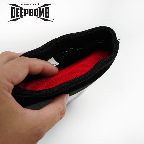 DEEPBOMB Cotton Shin Guards-black/gold 