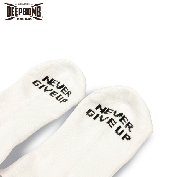 DEEPBOMB Socks-white DEEPBOMB, athletic socks, durable socks, odor-resistant socks, fresh and comfortable, sports journey, worry-free steps