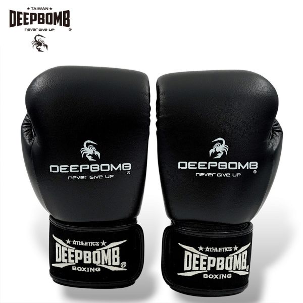 DEEPBOMB New Hipster Boxing Gloves-Black boxing gloves, boxing, Mauy Thai, sport