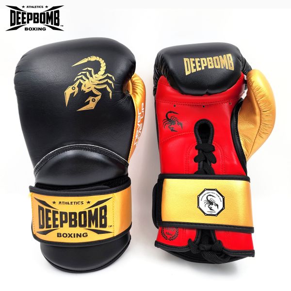 DEEPBOMB Master Boxing Gloves black gold red