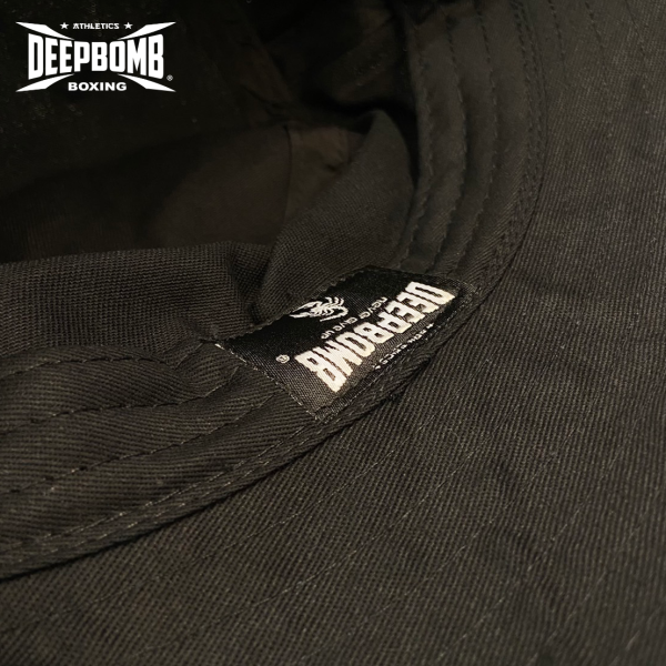 DEEPBOMB Commemorative Bucket Hat DEEPBOMB, Commemorative Bucket Hat, fighter cap, 3D embroidered logo, breathable mesh, black and white color scheme, stylish hat, sports cap