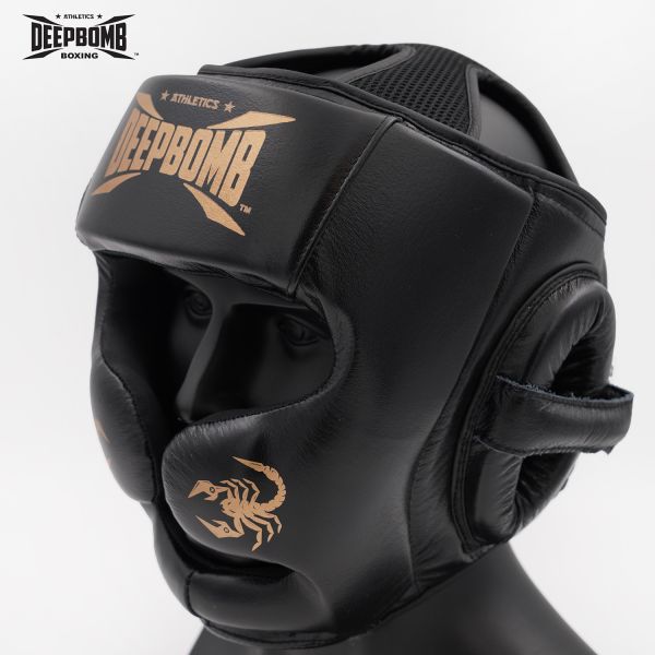 DEEPBOMB Head Guard-black/gold 