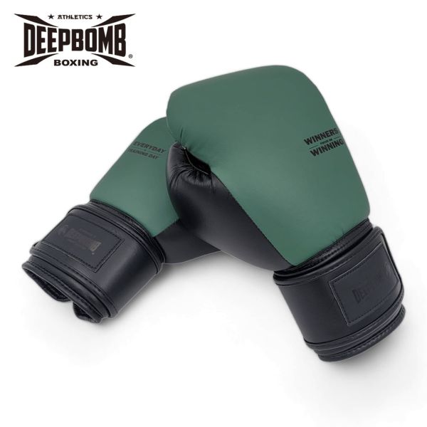 DEEPBOMB文青系列拳套-軍綠 DEEPBOMB 文青系列拳擊手套, 高性價比拳擊手套, 泰拳靈感手套, 手工製作拳擊手套, 抗異味拳擊手套, 女性拳擊手套, 新型人造皮革手套, 自由奔放設計, 年輕女性拳擊手套,新手友善拳套,入學款拳套