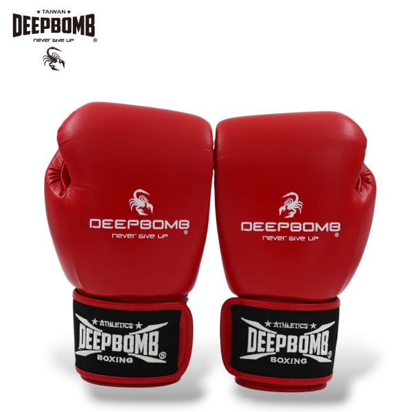 DEEPBOMB New Hipster Boxing Gloves-Red boxing gloves, boxing, Mauy Thai, sport