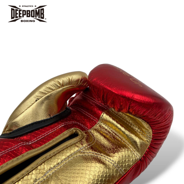 DEEPBOMB Lightning Boxing Gloves-red/black/gold 