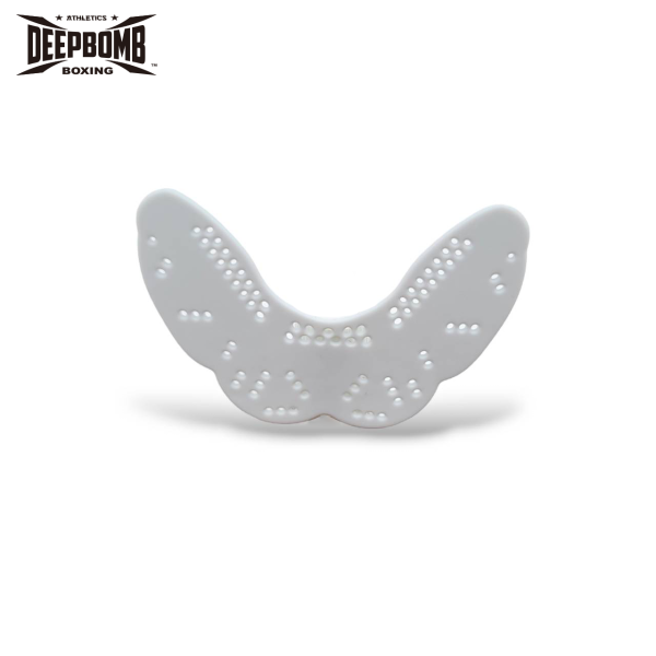 DEEPBOMB Single Piece Mouthguard-white 