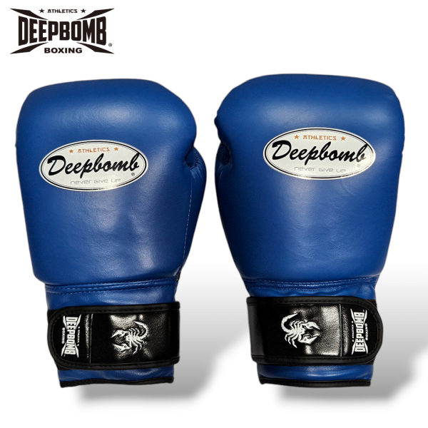 DEEPBOMB Lightning Boxing Gloves-blue DEEPBOMB, boxing gloves, boxing gear, DEEPBOMB Lightning, White Boxing Gloves, High-Quality Combat Gear, Premium Boxing Gloves, Durable Training Gloves, Top-Quality Leather Gloves, Professional Boxing