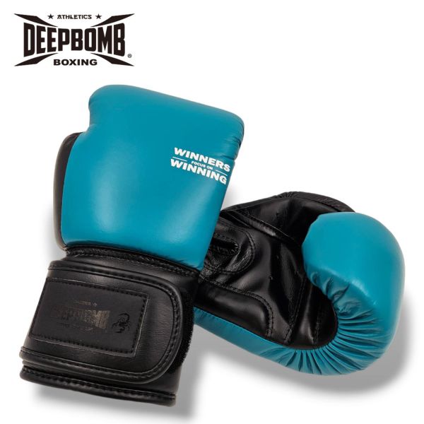DEEPBOMB Hipster boxing gloves-teal DEEPBOMB Hipster Boxing Gloves, high-value boxing gloves, Muay Thai inspired gloves, handcrafted boxing gloves, odor-resistant boxing gloves, women’s boxing gloves, synthetic leather gloves, stylish b