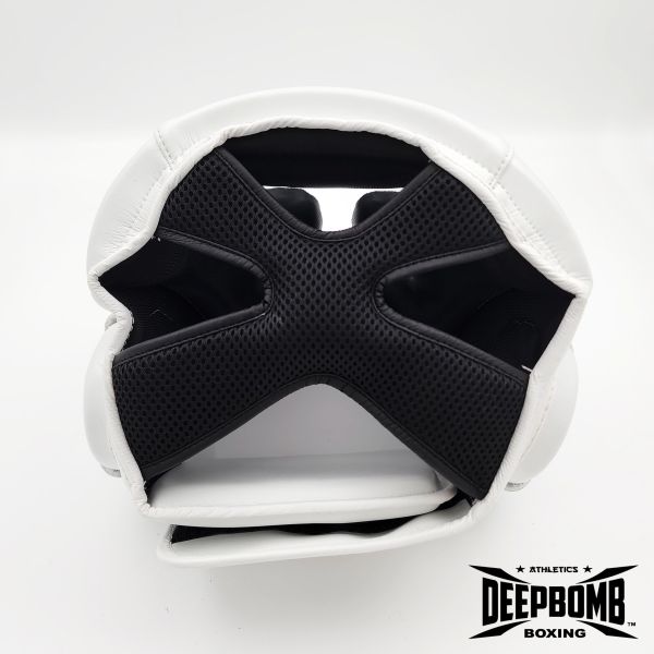 DEEPBOMB Head Guard-white/gold 