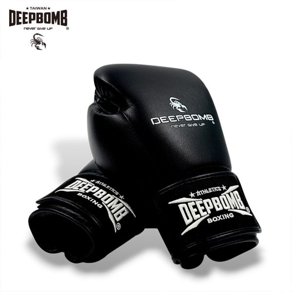 DEEPBOMB New Hipster Boxing Gloves-Black boxing gloves, boxing, Mauy Thai, sport