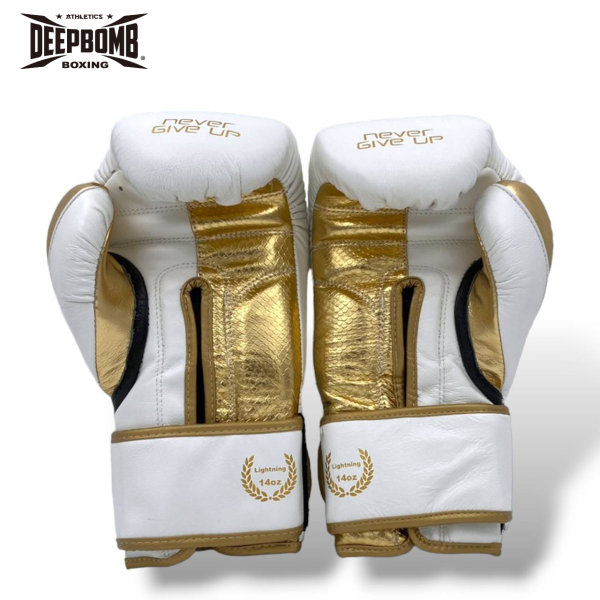 DEEPBOMB Lightning Boxing Gloves-white/gold 