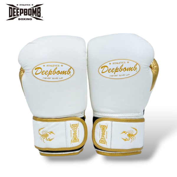 DEEPBOMB Lightning Boxing Gloves-white/gold 