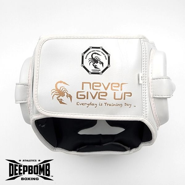 DEEPBOMB Head Guard-white/gold 
