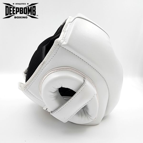 DEEPBOMB Head Guard-white/gold 