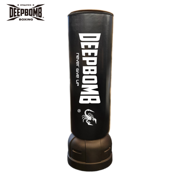 DEEPBOMB Standing Punching Bag-black/white DEEPBOMB standing punching bag, no drilling punching bag, home punching bag, gym punching bag, hotel gym equipment, luxury home gym, office fitness equipment, durable punching bag, standing punching b