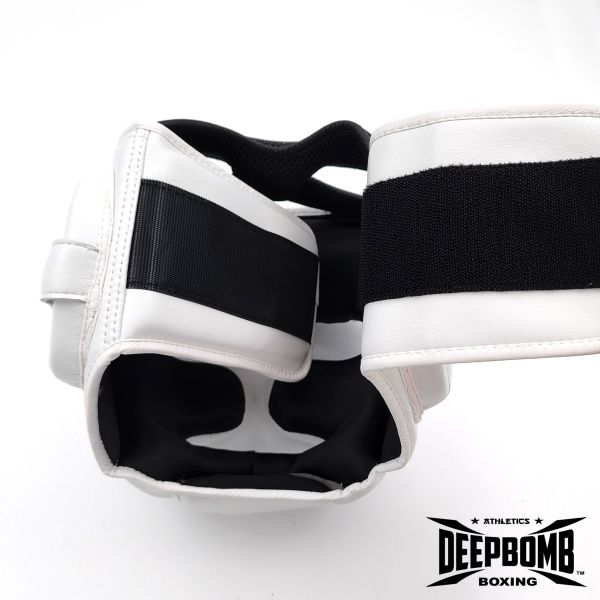 DEEPBOMB Head Guard-white/gold 