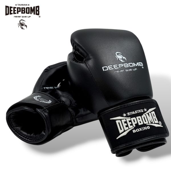 DEEPBOMB New Hipster Boxing Gloves-Black boxing gloves, boxing, Mauy Thai, sport