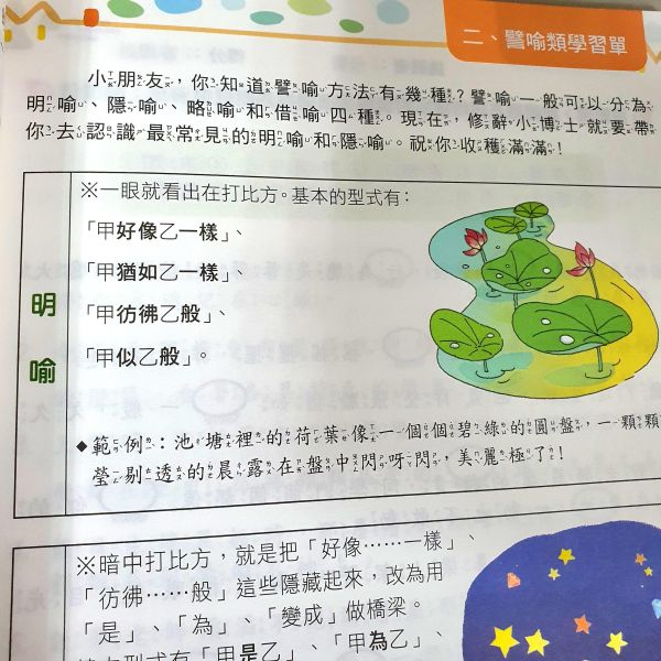 【新．修辭學習單1】 新．修辭學習單1,螢火蟲出版社,修辭,作文,教材,語文,教師,形容詞,108課綱,