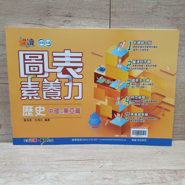 圖表素養力(歷史世界篇+歷史中國與東亞篇)共兩冊 圖表素養力(歷史世界篇+歷史中國與東亞篇),翰林,歷史,地理,