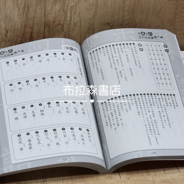 【字音字形全方位訓練】基礎篇 字音,字形,蔡有秩,國中會考,詩詞,解題,考試,教材,螢火蟲出版社,布拉森書店,考題,形音義,完勝計畫,作文,文言文,閱讀素養,成語,詞語,中國文學,古典小說,寓言故事,
國小,國中,字音字形競賽,錯別字,五南圖書,論語,閱讀測驗,暑假作業,翰林出版,成語小達人,考題,填空,語文,國語文,習題,參考書