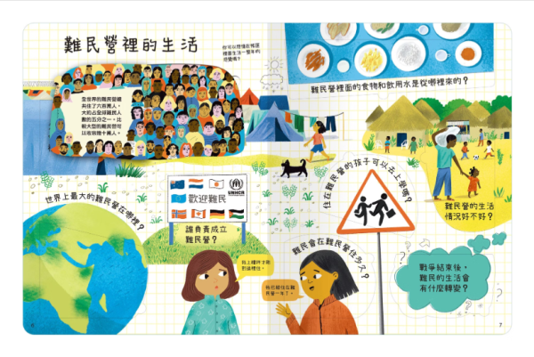 【關於難民你想知道什麼?】翻翻書 【想問什麼翻翻書】,回收,藝術,長大,音樂,天氣,感覺,病菌,難民,今天,工作,翻翻書,英國Usborne出版社,進口書,繁體中文版,禾流文創,幼稚園,幼教老師,幼兒園,教材,教具,硬頁書,精裝書,繪本,自然科學,素養,多元教育,兒童發展,親子共讀,