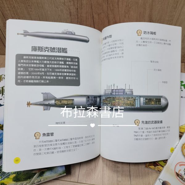 【科技大透視套書】（全套4冊） 透視,剖面圖,科技,戰艦剖面圖,飛機剖面圖,汽車剖面圖,五南出版社