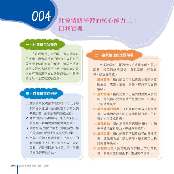 【國中生學習方法的第一本書】[增加SEL社會情緒學習] 國中生學習方法的第一本書,SEL社會情緒,教育現場,學習方法,教育
