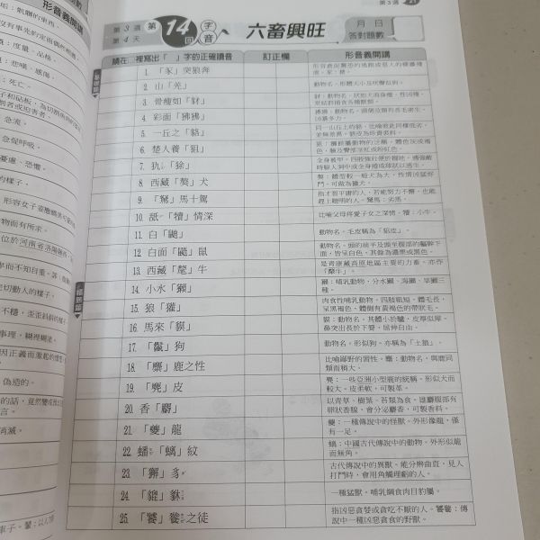 【日日讀形音義】 