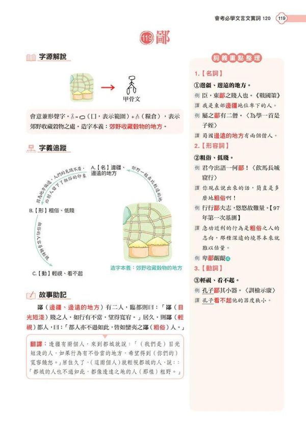 會考必學文言文實詞120 會考必學文言文實詞120,文言文,題型,字義,詩詞,命題,螢火蟲出版社,國中會考,