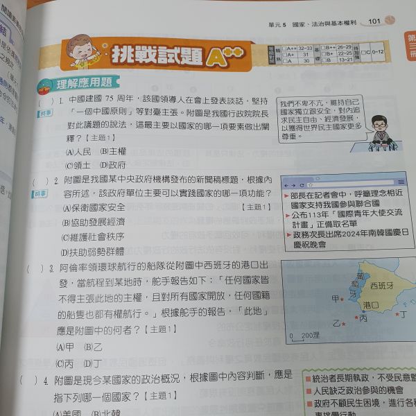 【大滿貫複習講義-大全套】國中115年會考 大滿貫,複習講義,國中,115年會考,國文,英語,數學,地理,理化,地球科學,公民,歷史,