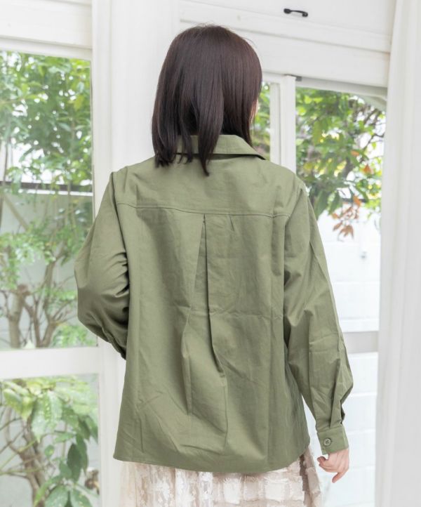 剪影貓咪花朵襯衫 