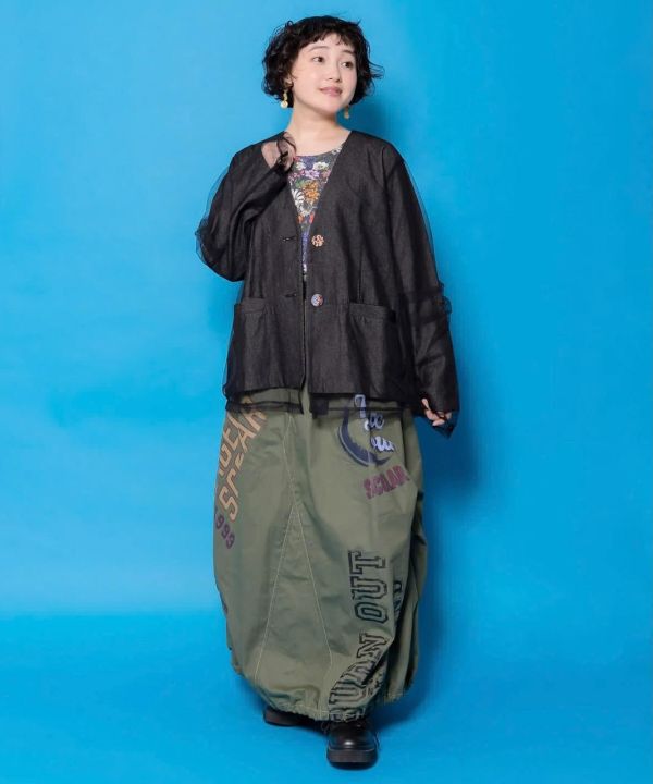 立體拼紗西裝外套 